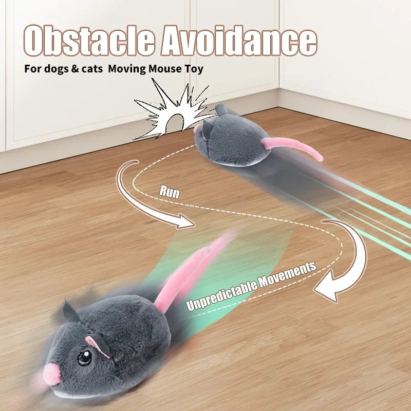 Mouse Moving Cat Toys Plush